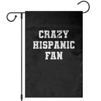 Crazy Hispanic Fan Garden Flag Funny Basketball Latino Pride