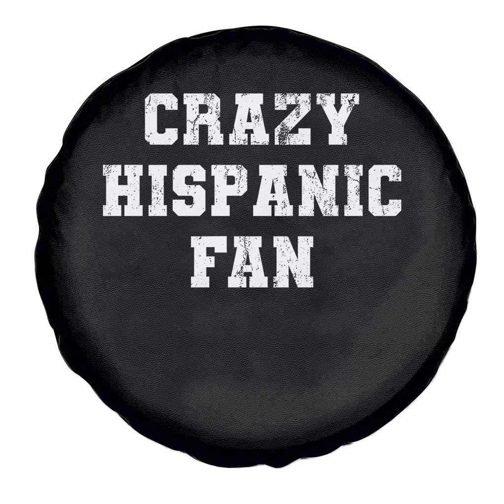 Crazy Hispanic Fan Spare Tire Cover Funny Basketball Latino Pride