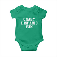 Crazy Hispanic Fan Baby Onesie Funny Basketball Latino Pride