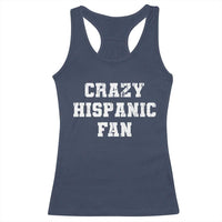Crazy Hispanic Fan Racerback Tank Top Funny Basketball Latino Pride