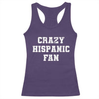 Crazy Hispanic Fan Racerback Tank Top Funny Basketball Latino Pride