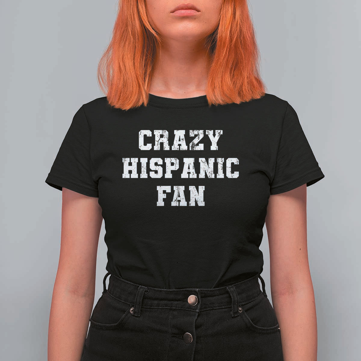 Crazy Hispanic Fan T Shirt For Women Funny Basketball Latino Pride