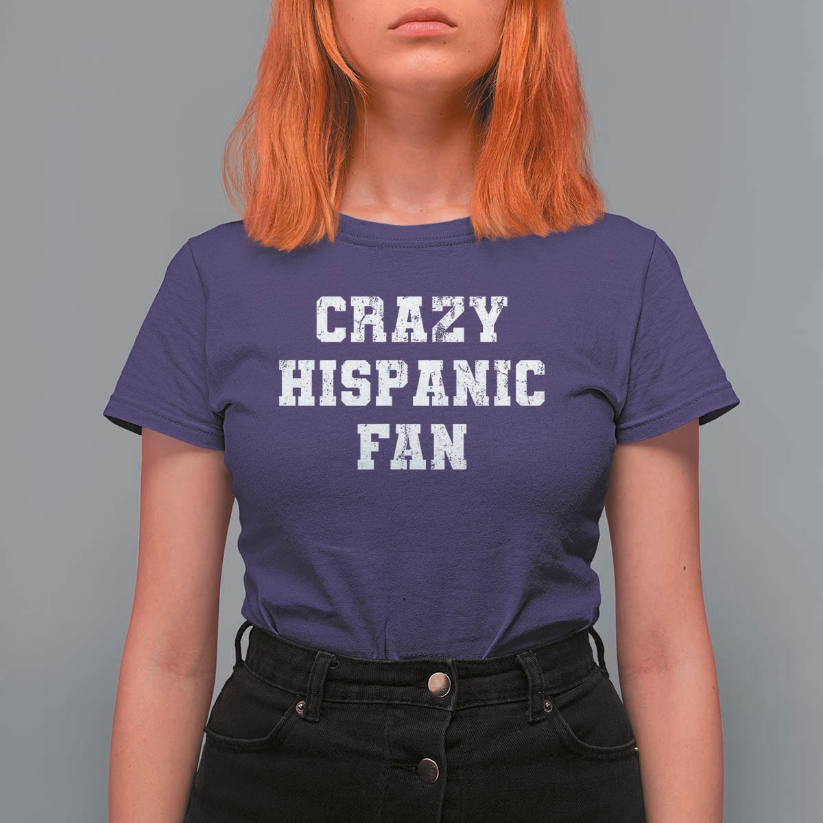 Crazy Hispanic Fan T Shirt For Women Funny Basketball Latino Pride