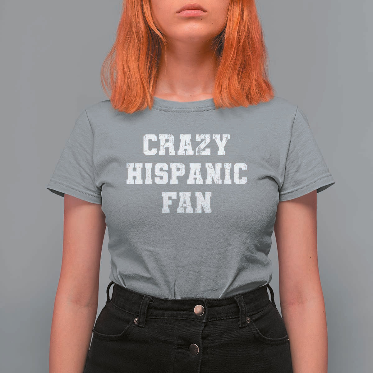 Crazy Hispanic Fan T Shirt For Women Funny Basketball Latino Pride