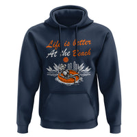 Summer Vacation Hoodie Life Is Better At The Beach Funny Skeleton - Wonder Print Shop