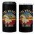 Funny The Moose Is Loose 4 in 1 Can Cooler Tumbler Moose Lover Retro Vintage - Wonder Print Shop