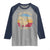 Funny The Moose Is Loose Raglan Shirt Moose Lover Retro Vintage - Wonder Print Shop