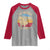 Funny The Moose Is Loose Raglan Shirt Moose Lover Retro Vintage - Wonder Print Shop