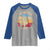 Funny The Moose Is Loose Raglan Shirt Moose Lover Retro Vintage - Wonder Print Shop