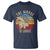 Funny Moose Lover T Shirt The Moose Is Loose Retro Vintage - Wonder Print Shop