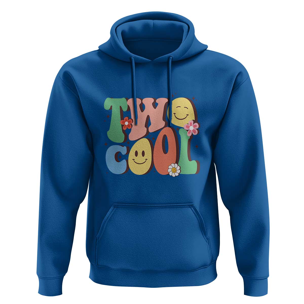 Second Birthday Hoodie Two Cool Gift 2 Years Old Retro Groovy - Wonder Print Shop