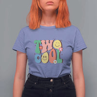 Second Birthday T Shirt For Women Two Cool Gift 2 Years Old Retro Groovy - Wonder Print Shop