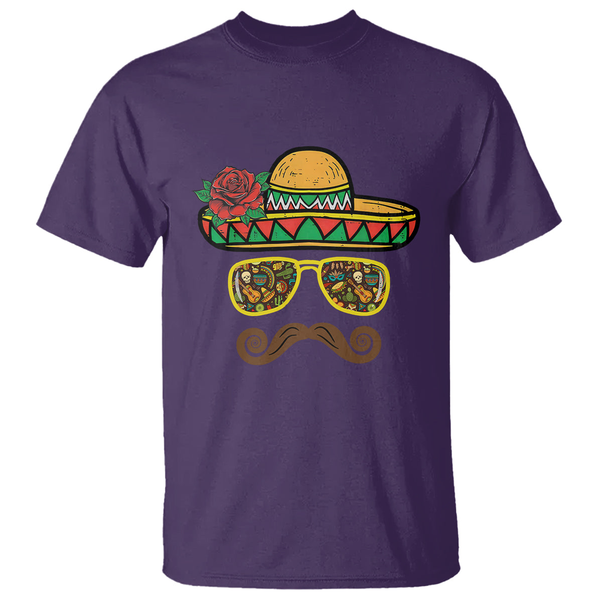 Cinco De Mayo T Shirt Funny Sombrero Face Fiesta Party Mexico Costume - Wonder Print Shop