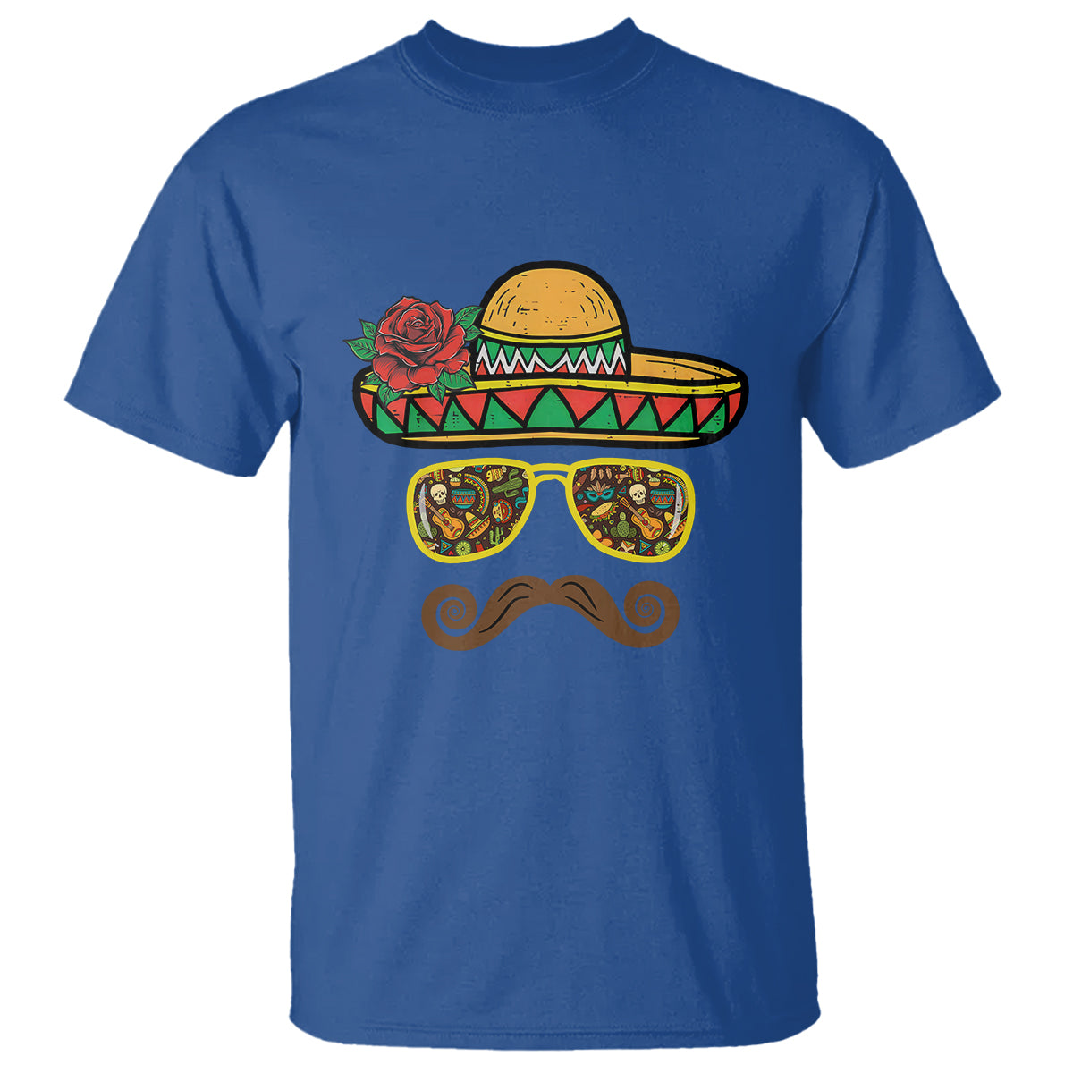 Cinco De Mayo T Shirt Funny Sombrero Face Fiesta Party Mexico Costume - Wonder Print Shop