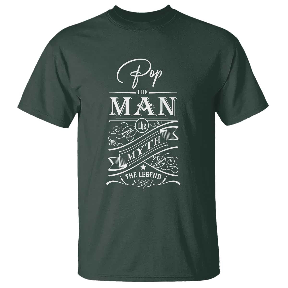 Pops The Man The Myth The Legend T Shirt Vintage Father's Day - Wonder Print Shop