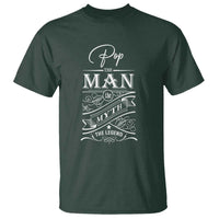 Pops The Man The Myth The Legend T Shirt Vintage Father's Day - Wonder Print Shop