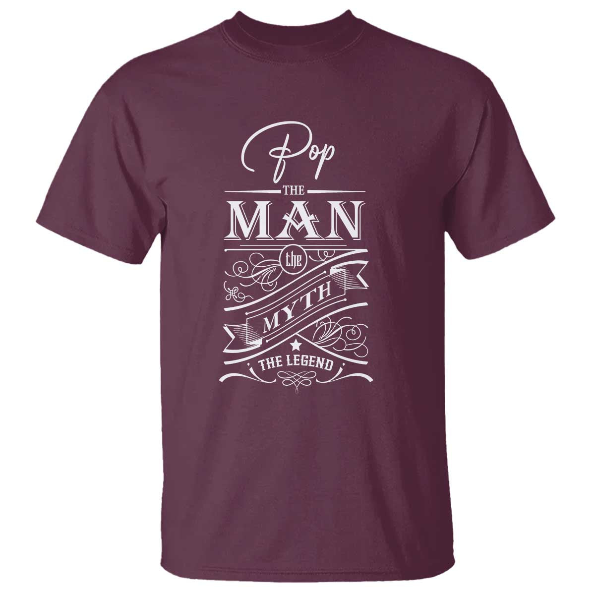 Pops The Man The Myth The Legend T Shirt Vintage Father's Day - Wonder Print Shop