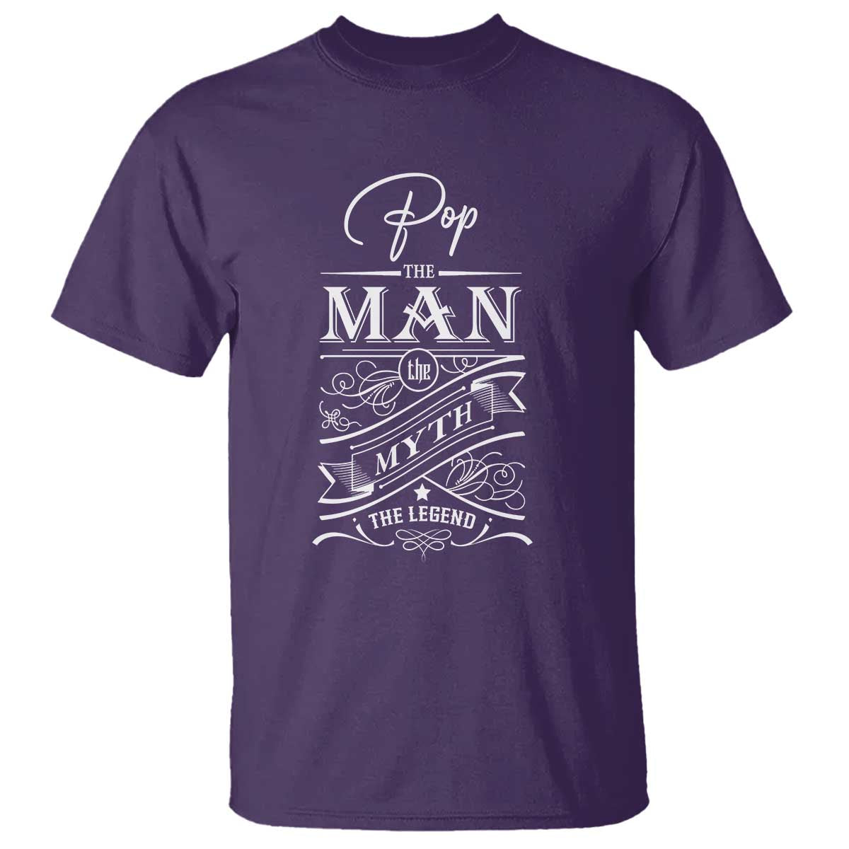 Pops The Man The Myth The Legend T Shirt Vintage Father's Day - Wonder Print Shop