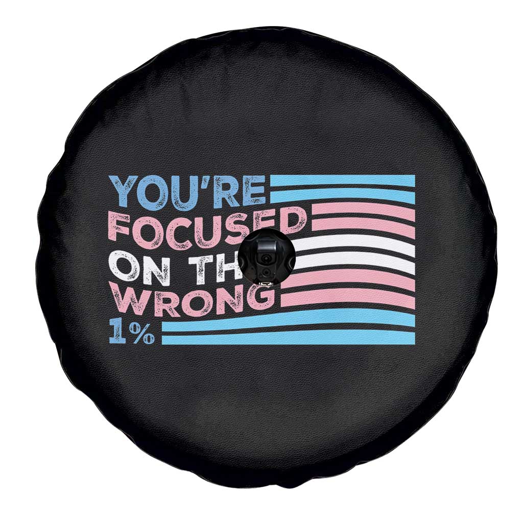 Funny You're Focused On The Wrong 1% Spare Tire Cover Bi Transgender LGBT