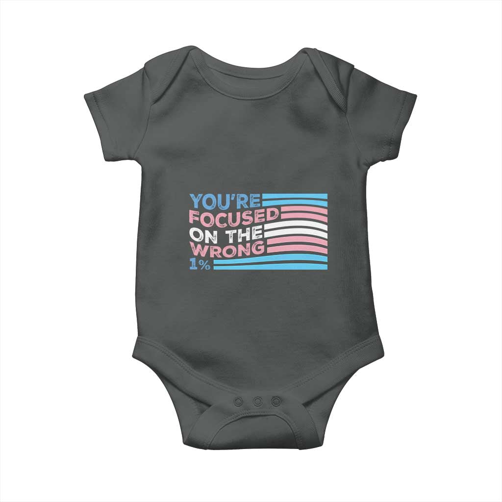Funny You're Focused On The Wrong 1% Baby Onesie Bi Transgender LGBT