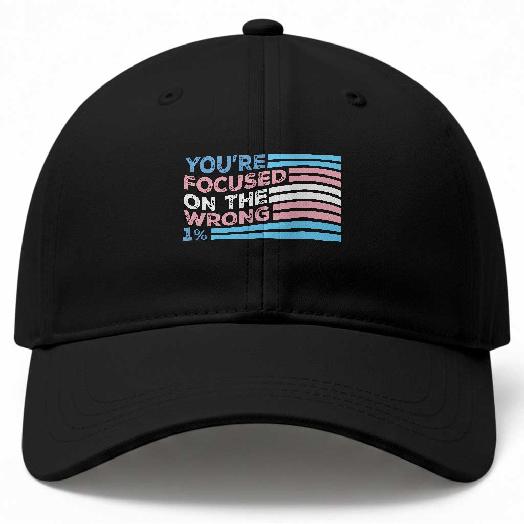 Funny You're Focused On The Wrong 1% Baseball Cap Bi Transgender LGBT