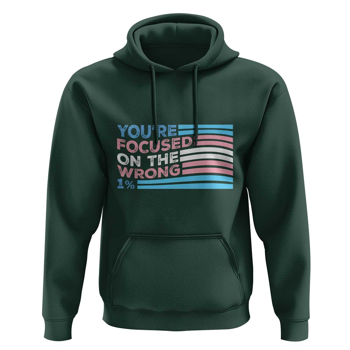 Funny You're Focused On The Wrong 1% Hoodie Bi Transgender LGBT