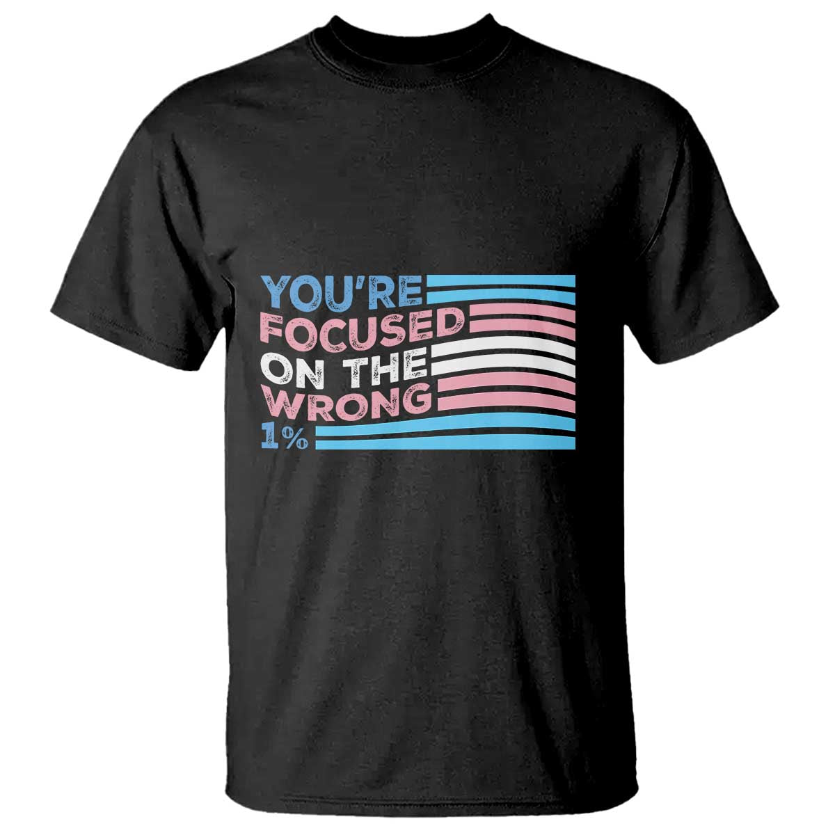 Funny You're Focused On The Wrong 1% T Shirt Bi Transgender LGBT
