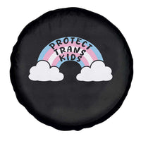 Funny Protect Trans Kids Spare Tire Cover LGBT Pride Rainbow