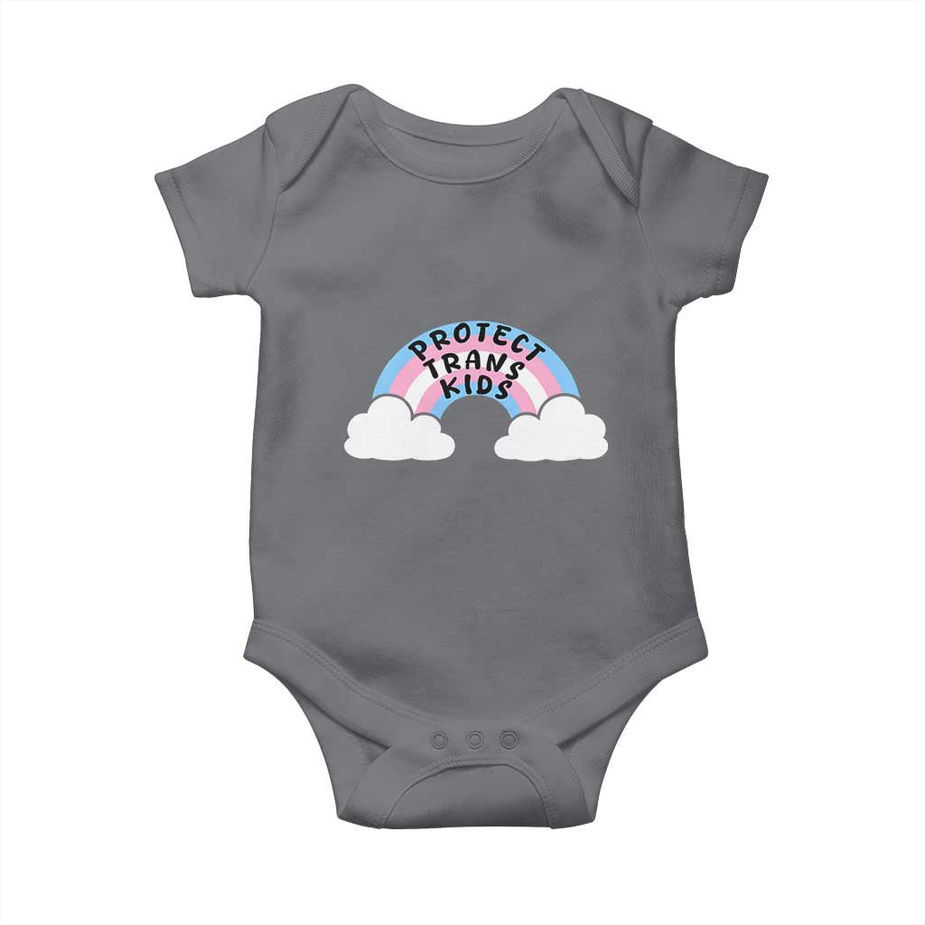 Funny Protect Trans Kids Baby Onesie LGBT Pride Rainbow