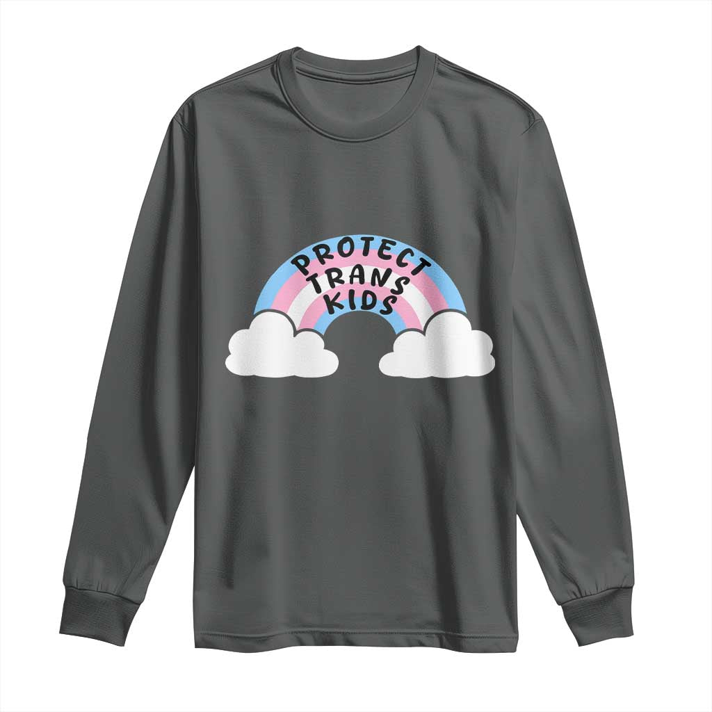 Funny Protect Trans Kids Long Sleeve Shirt LGBT Pride Rainbow