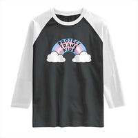 Funny Protect Trans Kids Raglan Shirt LGBT Pride Rainbow