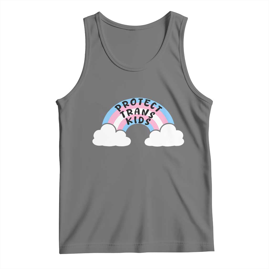 Funny Protect Trans Kids Tank Top LGBT Pride Rainbow
