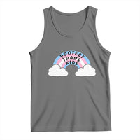 Funny Protect Trans Kids Tank Top LGBT Pride Rainbow
