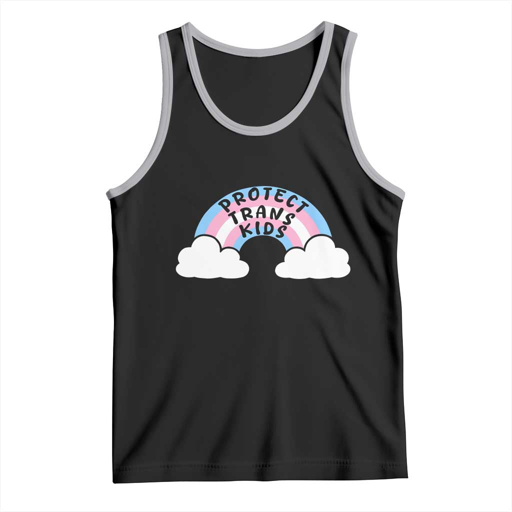 Funny Protect Trans Kids Tank Top LGBT Pride Rainbow