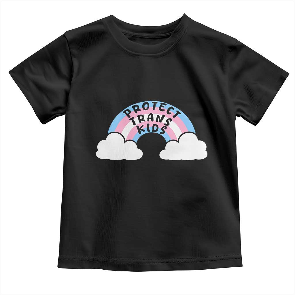 Funny Protect Trans Kids Toddler T Shirt LGBT Pride Rainbow
