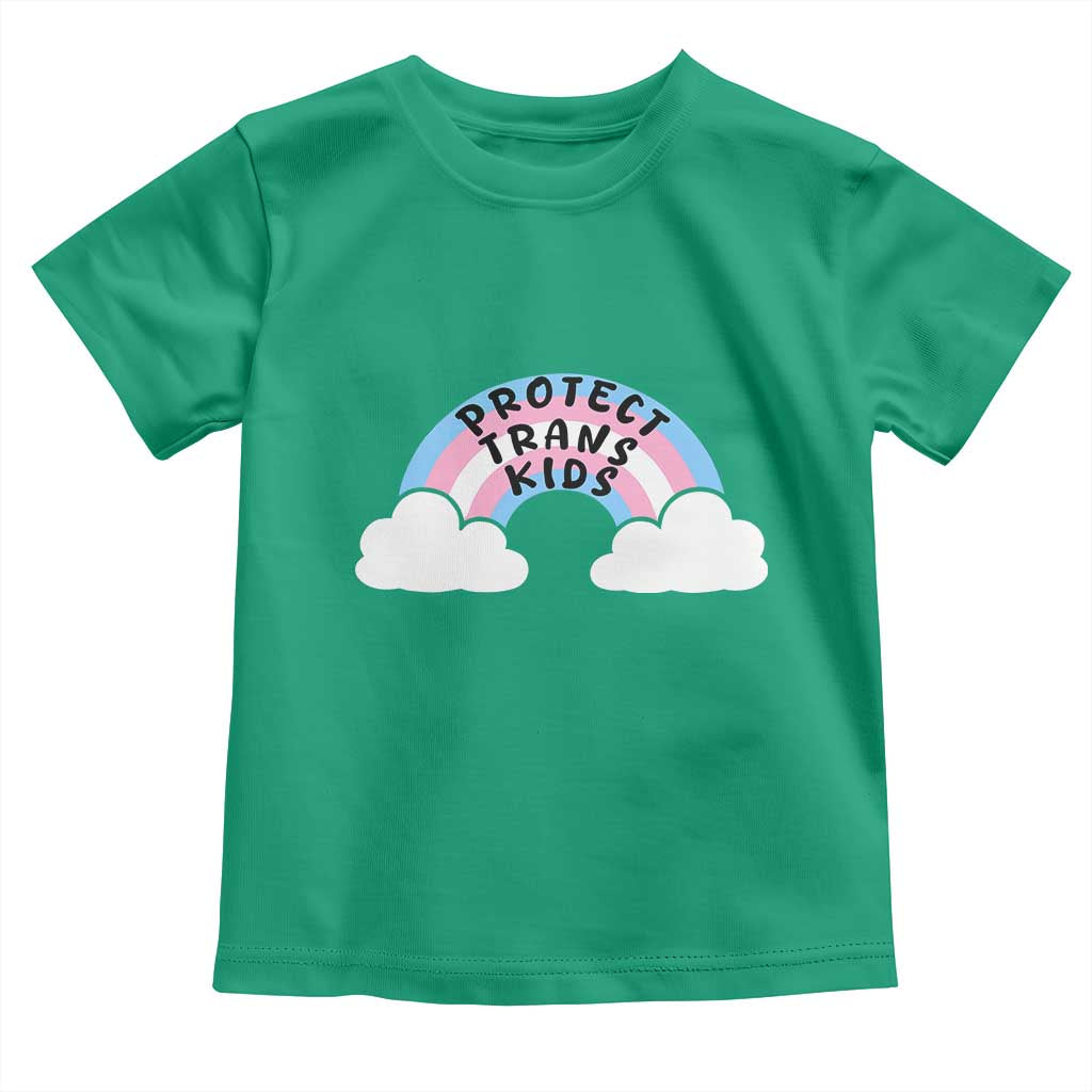 Funny Protect Trans Kids Toddler T Shirt LGBT Pride Rainbow