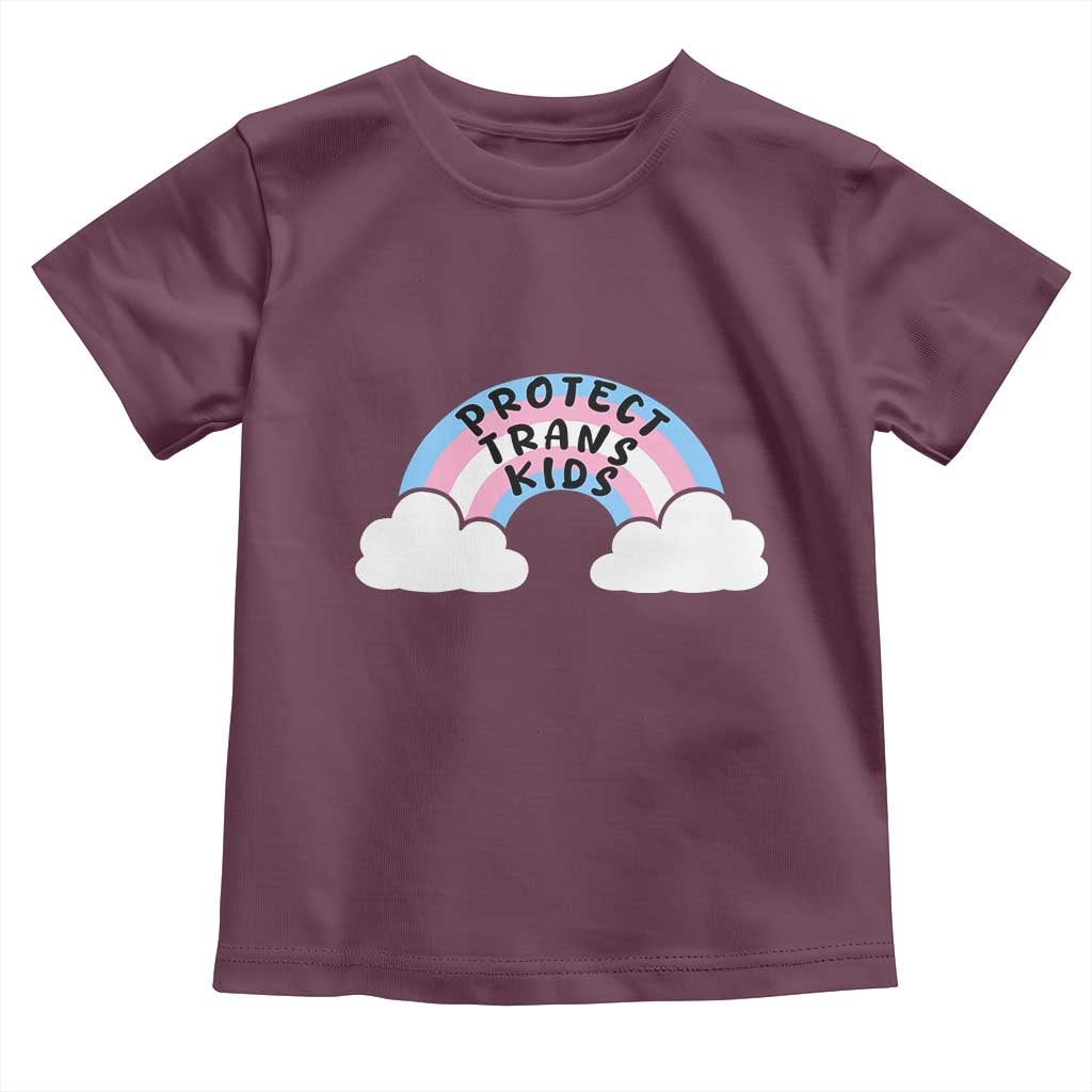 Funny Protect Trans Kids Toddler T Shirt LGBT Pride Rainbow