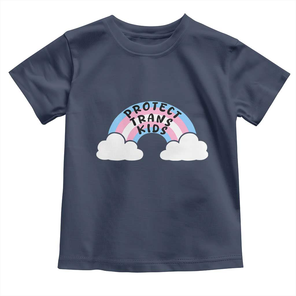 Funny Protect Trans Kids Toddler T Shirt LGBT Pride Rainbow