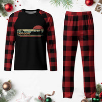 Funny Just Call Me Captoon Plaid Pajama Set Pontoon Boat Captain - Wonder Print Shop
