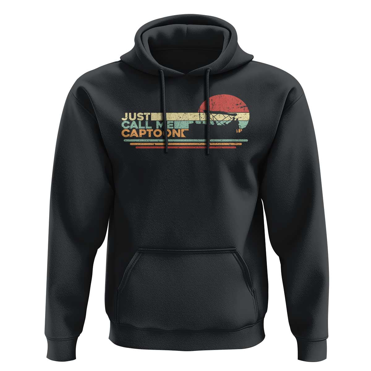 Funny Just Call Me Captoon Hoodie Pontoon Boat Captain