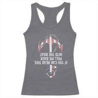 Funny Boating Captain Racerback Tank Top If You Can Read This Pull Me Back Into The Boat