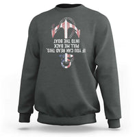 Funny Boating Captain Sweatshirt If You Can Read This Pull Me Back Into The Boat