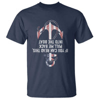 Funny Boating Captain T Shirt If You Can Read This Pull Me Back Into The Boat