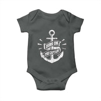 Funny Dibs On The Captain Baby Onesie Boating Boat Lover Vintage Anchor