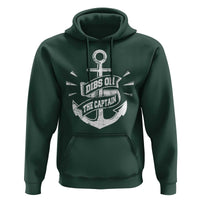 Funny Dibs On The Captain Hoodie Boating Boat Lover Vintage Anchor
