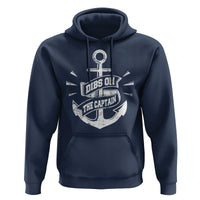 Funny Dibs On The Captain Hoodie Boating Boat Lover Vintage Anchor