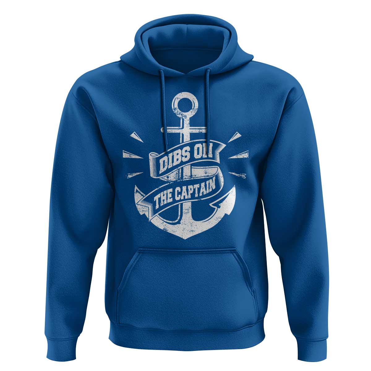 Funny Dibs On The Captain Hoodie Boating Boat Lover Vintage Anchor