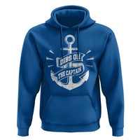 Funny Dibs On The Captain Hoodie Boating Boat Lover Vintage Anchor