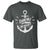 Funny Dibs On The Captain T Shirt Boating Boat Lover Vintage Anchor