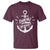 Funny Dibs On The Captain T Shirt Boating Boat Lover Vintage Anchor